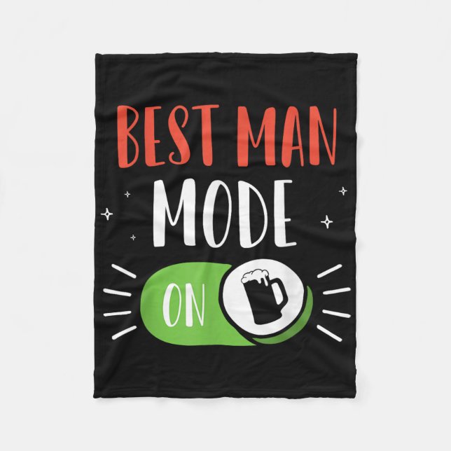 Trauzeuge-Modus im Party-Bachelor-Team Fleecedecke (Vorderseite)