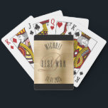 Trauzeuge Monogram Wedding Spielkarten<br><div class="desc">Machen Sie Ihre eigenen Karten. Personalisieren Sie dieses Design mit Ihrem eigenen Text. Sie können dieses Design weiter anpassen,  indem Sie den Link "Weitere Anpassung" auswählen,  falls gewünscht.</div>