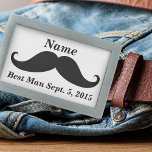 Trauzeuge Mustache Gürtelschnalle<br><div class="desc">Dieses mustach-Design ist ideal für Paare,  die gewollt haben,  eine Touch Spaß und Persönlichkeit in ihr Hochzeitsgeschoss zu bringen. Das Design könnte auch für eine Vielzahl von Produkten wie Gastgeschenke,  Dekorationen und andere Hochzeitszubehör verwendet werden. Das kühne Farbschema und die grafischen Elemente werden das Design auffallen lassen.</div>