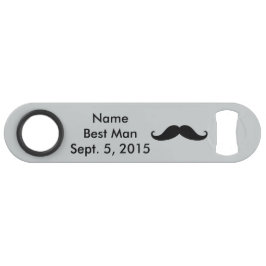 Trauzeuge Mustache Hat und Anzug Speed Flasche Ope Speedflaschenöffner