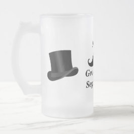 Trauzeuge Mustache und Top Hat Mattierte Tasse
