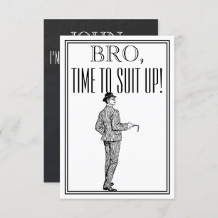 Trauzeuge-oder Trauzeuge-Antrag-Vintage Einladung