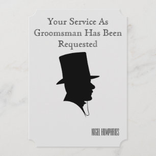 Trauzeuge oder Trauzeuge Einladung