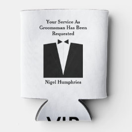 Trauzeuge oder Trauzeuge Einladung Dosenkühler