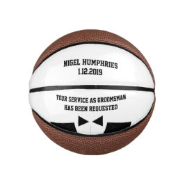 Trauzeuge oder Trauzeuge Einladung Mini Basketball
