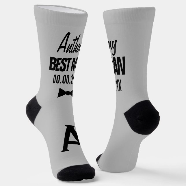 Trauzeuge personalisierte Gastgeschenk Hochzeit So Socken (Gewinkelt)