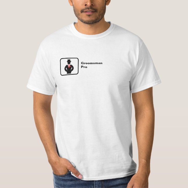Trauzeuge Pro (kleines Logo) T-Shirt (Vorderseite)