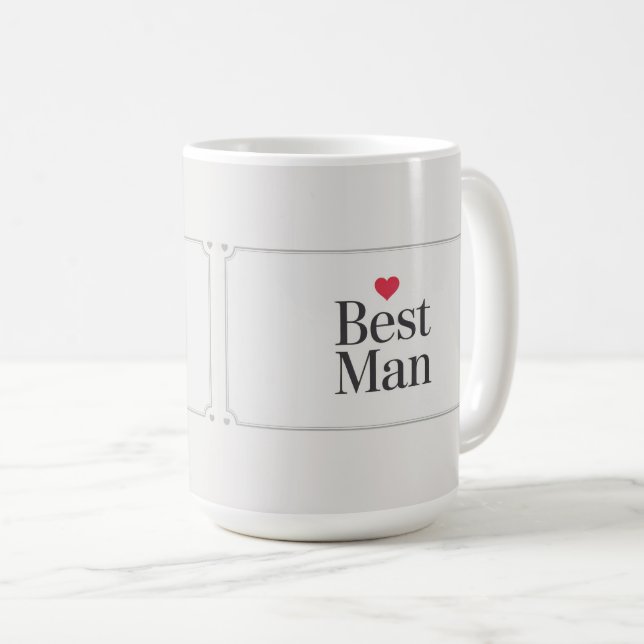 Trauzeuge Red Heart Classic Tasse (VorderseiteRechts)