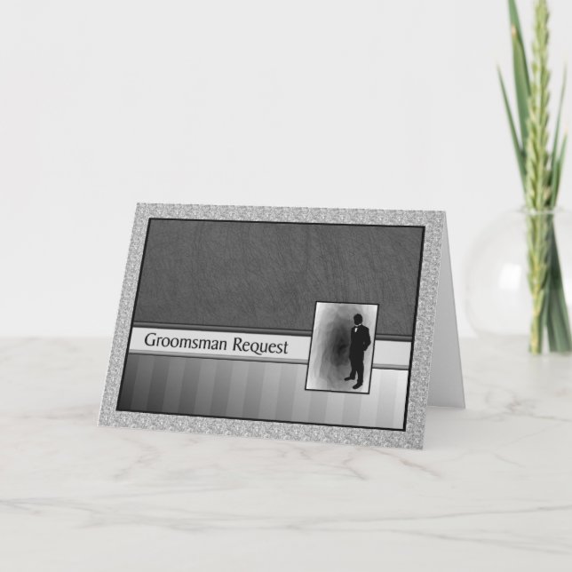 Trauzeuge Request Wedding Einladung (Vorderseite)