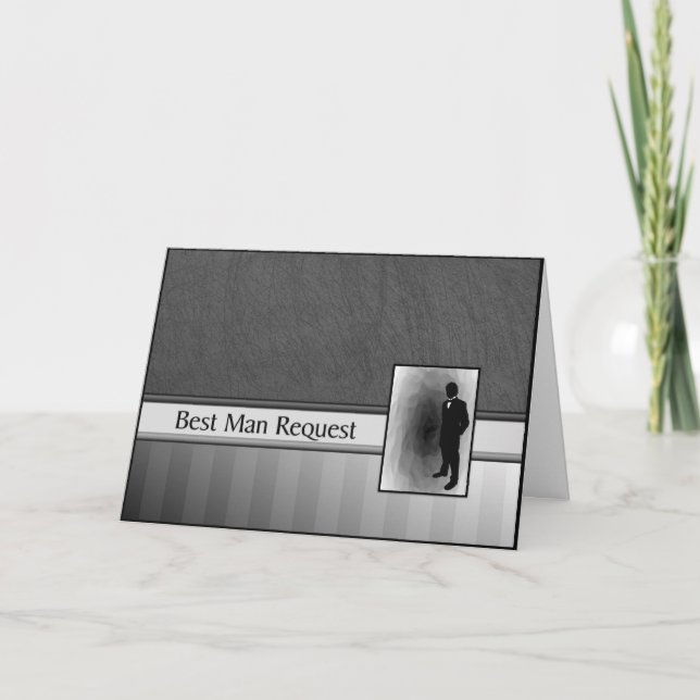 Trauzeuge Request Wedding Einladung (Vorderseite)
