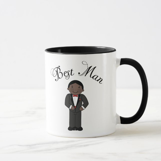 Trauzeuge-(schwarze) Hochzeit Tasse (Rechts)