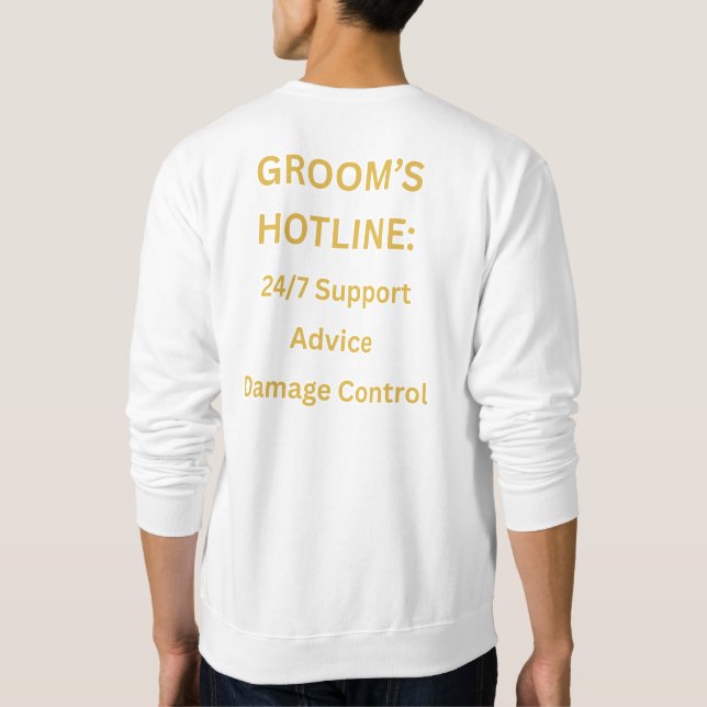 Trauzeuge Sweatshirt (Rückseite)