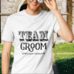 Trauzeuge Team Groom Hand Letted Black Ink T-Shirt<br><div class="desc">Trauzeuge Team Groom Hand Lettered Black Ink Komfortabel sieht gut aus für jeden T - Shirt.</div>