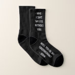 Trauzeuge/Trauzeuge Vorschlag Funny Black Socken<br><div class="desc">ROMANTIC GREENERY EUCALYPTUS SAGE GARDEN THEMED WEDDING INVITATION.KONTAKTIEREN SIE UNS FÜR WEITERE DESDIGNS.</div>