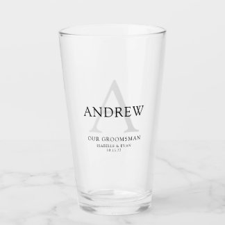 Trauzeuge Trinkglas Glas