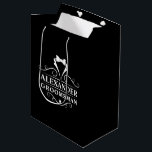 Trauzeuge Tuxedo Krawatte Black Mittlere Geschenktüte<br><div class="desc">Hochzeitsreise Trauzeuge Tuxedo Krawatte Black Gift Bag oder Gefallen Tasche</div>