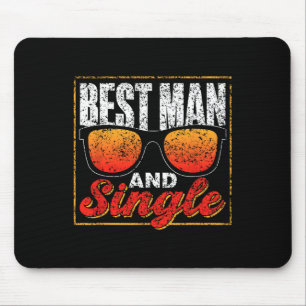 Trauzeuge und Single Team Party Groom Bride Bachel Mousepad
