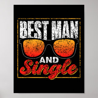 Trauzeuge und Single Team Party Groom Bride Bachel Poster