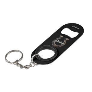 Trauzeuge Verziert Horseshoe Mini Flaschenöffner