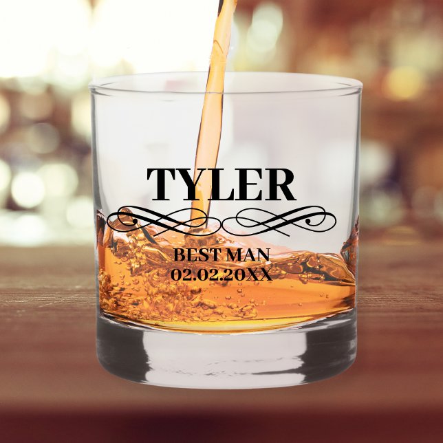 Trauzeuge Vorschlag Stilvolle Personalisierte Beze Whiskyglas (best man proposal customized whiskey glass stylish modern)