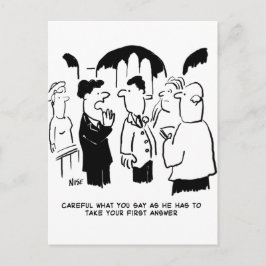 Trauzeuge-Warnung vor Bräutigam Postkarte