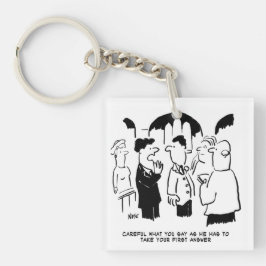 Trauzeuge-Warnung vor Bräutigam Schlüsselanhänger