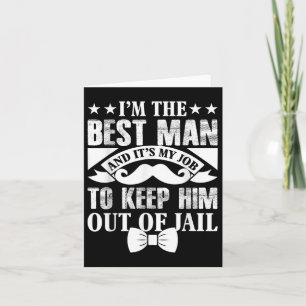 Trauzeuge Wedding Groom Funny Bachelor Stag Party  Karte