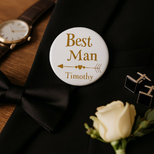 Trauzeuge Wedding Party Abzeichen Button