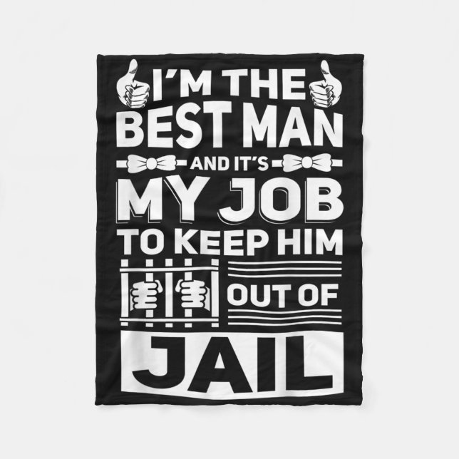 Trauzeuge Wedding Trauzeugen Funny Bridal Bachelor Fleecedecke (Vorderseite)