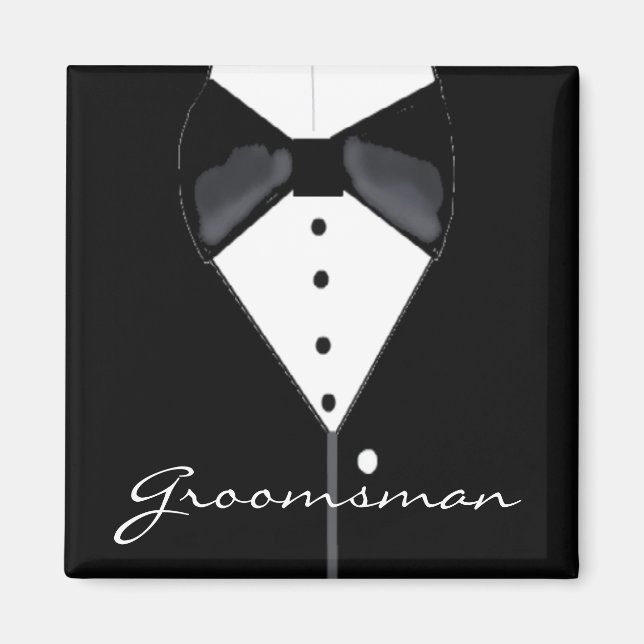 Trauzeuge Wedding Tuxedo Magnet (Vorne)