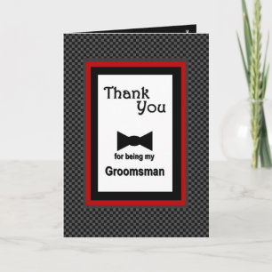 TRAUZEUGE Wedding Vielen Dank Dankeskarte