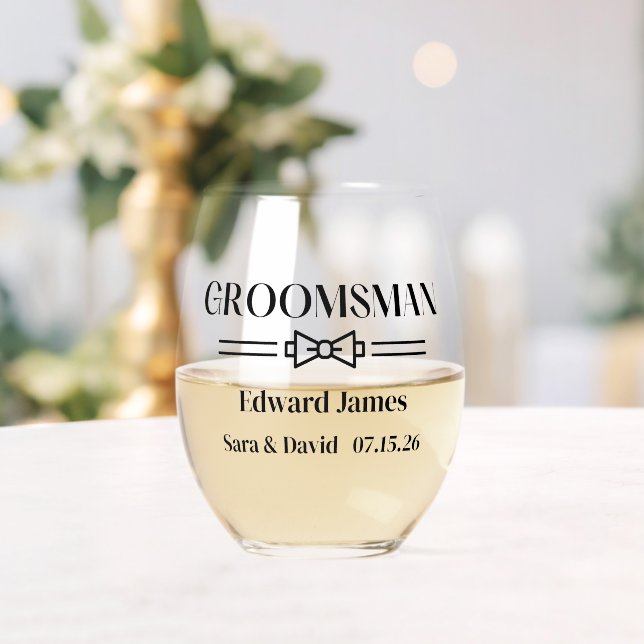 Trauzeuge Weinglas Ohne Stiel (Insitu (Hochzeit))