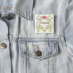 Trauzeugen-Abzeichen für die Hochzeit Button