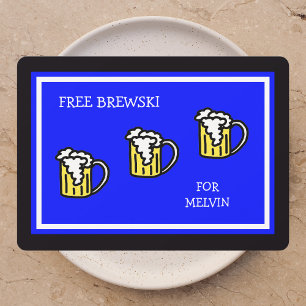 Trauzeugen Blue mit Brewski Einladung