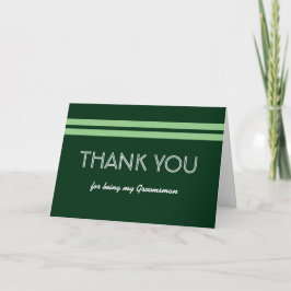 TRAUZEUGEN Bold Stripe Wedding DANK YOU V09 Dankeskarte