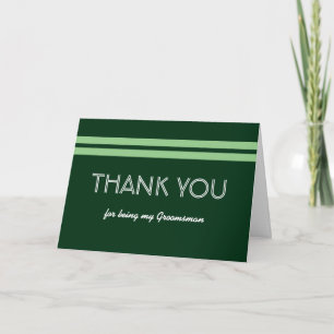 TRAUZEUGEN Bold Stripe Wedding DANK YOU V09 Dankeskarte