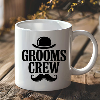 Trauzeugen-Crew Junggesellenabschied Bowler Hut Kaffeetasse