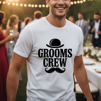 Trauzeugen-Crew Junggesellenabschied Bowler Hut T-Shirt