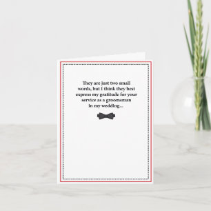 Trauzeugen-Dankeskarte - Heiße Brautjungfern Dankeskarte