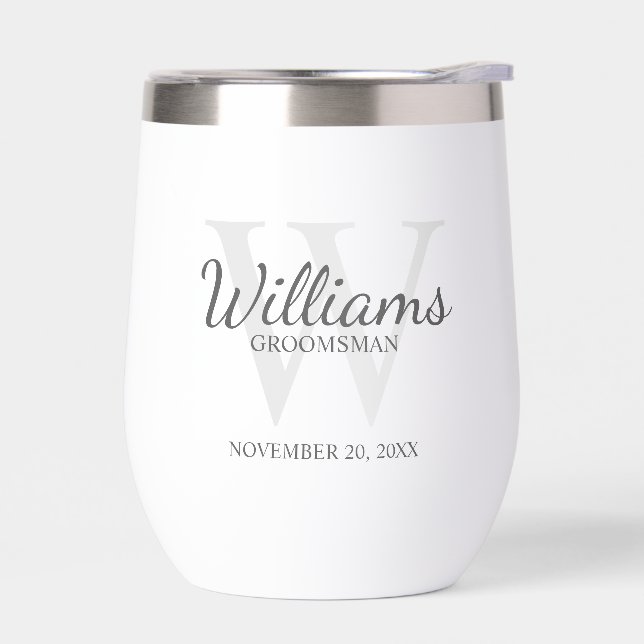 Trauzeugen für personalisierte Skriptmonogramm und (Links)