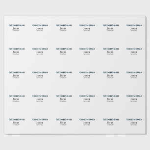 Trauzeugen Junggesellen Abschiedsparty Namen hinzu Geschenkpapier