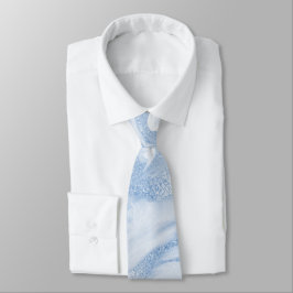 Trauzeugen klären Wasser-Blau gemarmorte Hochzeit Krawatte