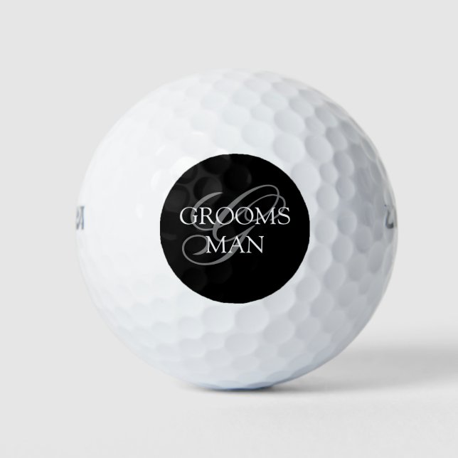 Trauzeugen Monogram Wedding Golfball (Vorderseite)