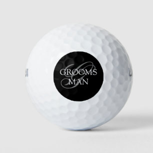 Trauzeugen-Monogramm-Hochzeit Golfball