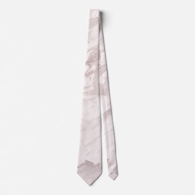 Trauzeugen Mute Rose Marbled Wedding Neck Tie Krawatte (Vorderseite)