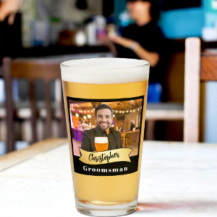 Trauzeugen Pintglas Serie: Der Bierboss Glas
