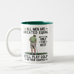 Trauzeugen spielen Golf Eighties Lustiger Golfer G Zweifarbige Tasse