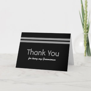 TRAUZEUGEN Stripe Wedding DANK IHNEN Individuelle Dankeskarte