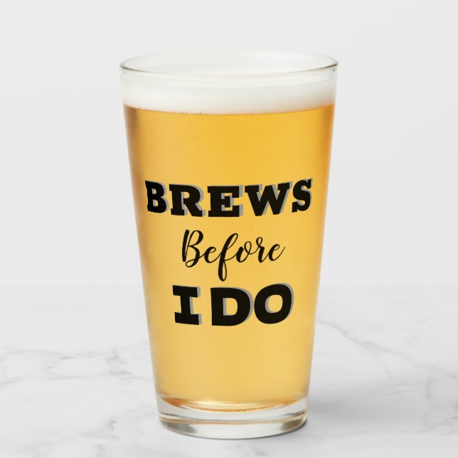 Trauzeugen Vorschlag Glas, Brew vor i do Glas (Vorne (Gefüllt))