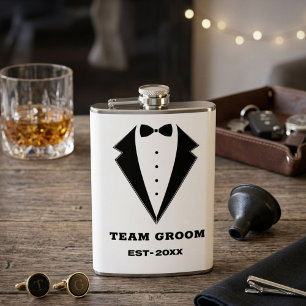 Trauzeugen Vorschlag Glas, Teamraum Personalisiert Flachmann